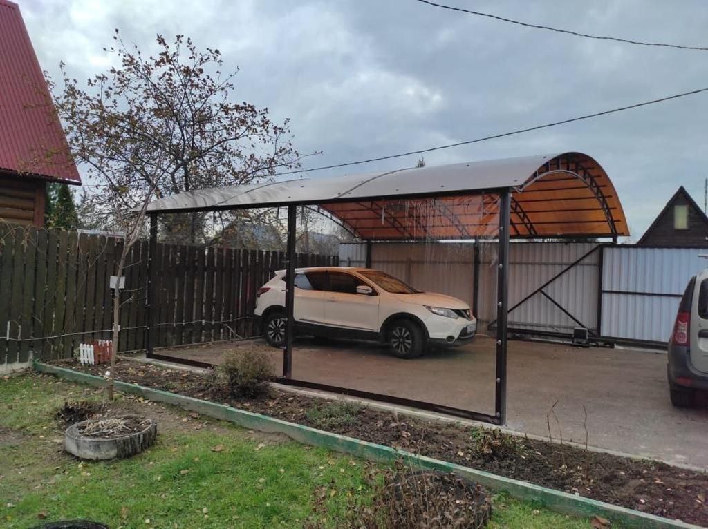 Прозрачные шторы ПВХ для навеса под автомобиль в Данкове